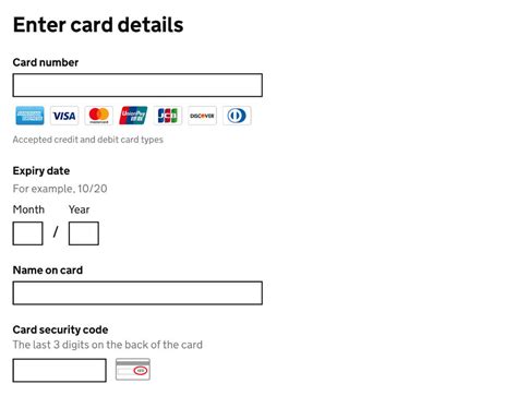 Enter Your Card Information .